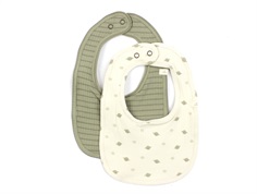 Lil Atelier turtledove bib (2-pack)